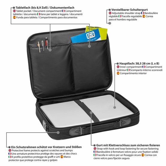 PEDEA Fair Clamshell Laptop Bag Case - Image 4