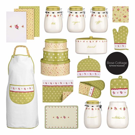 Premier Housewares Kitchen Apron, Pockets, Cotton, Multi-Coloured - Cottage - Image 3