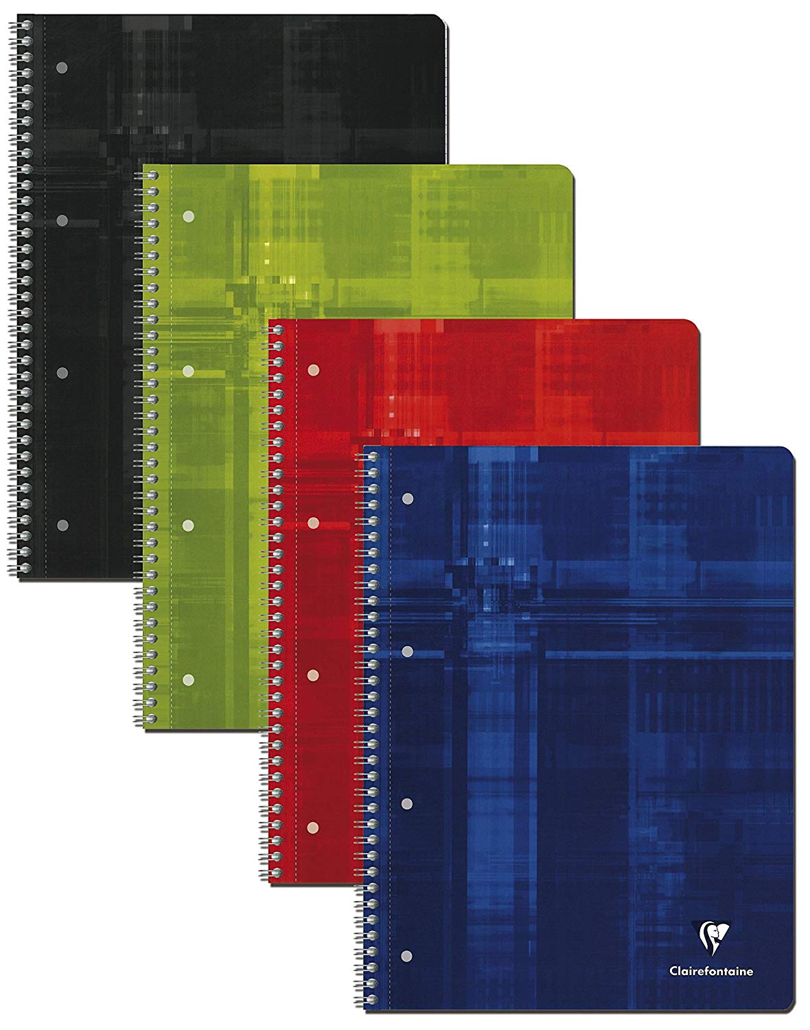 Clairefontaine 82489C A Perforated Spiral Notebook, A4+ 22.5x29.7cm, 240 Detachable Pages Small Squares w/ Margin