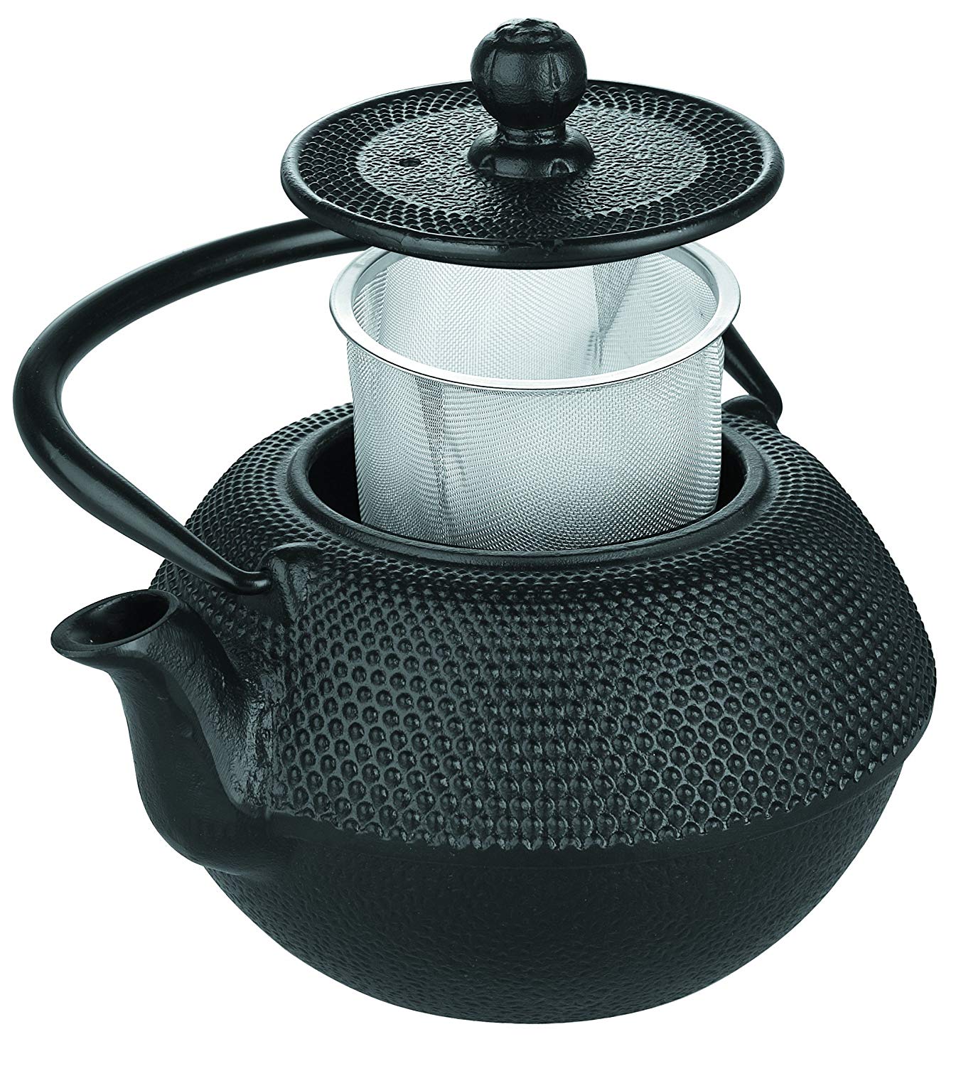 IBILI Cast Iron Black Teapot, 0.72 Litres, Enamel Interior, Induction Safe, 16 x 16 x 9 cm - Image 2