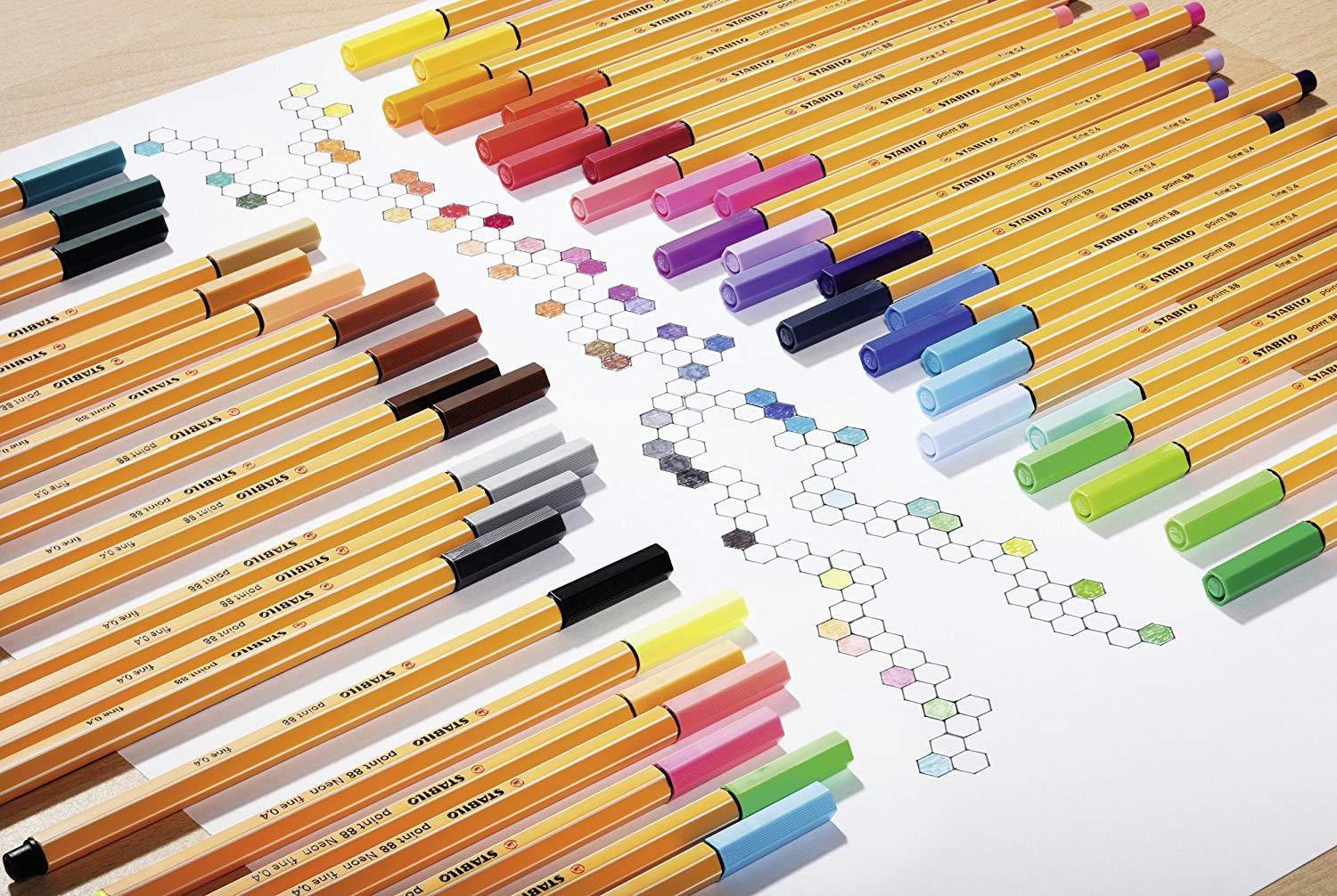 STABILO Fineliner point 88 - Zebrui Case - 20 pcs - Assorted Colours - with hanging tab, 20 count (Pack of 1) - Image 4