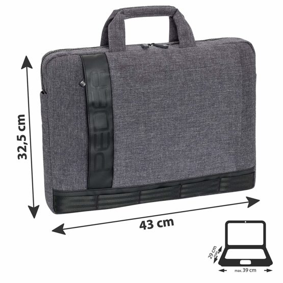 PEDEA Fancy Laptop Bag with Accessory Tray and Shoulder Strap - Image 2