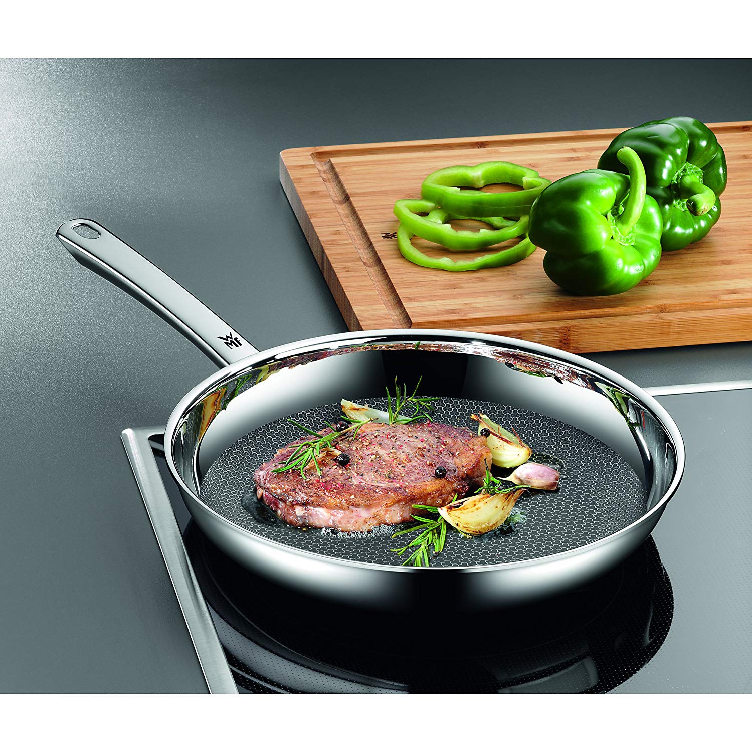 WMF Frying Pan Coated Ø 24CmBlack Resist Stainless Steel Handle
