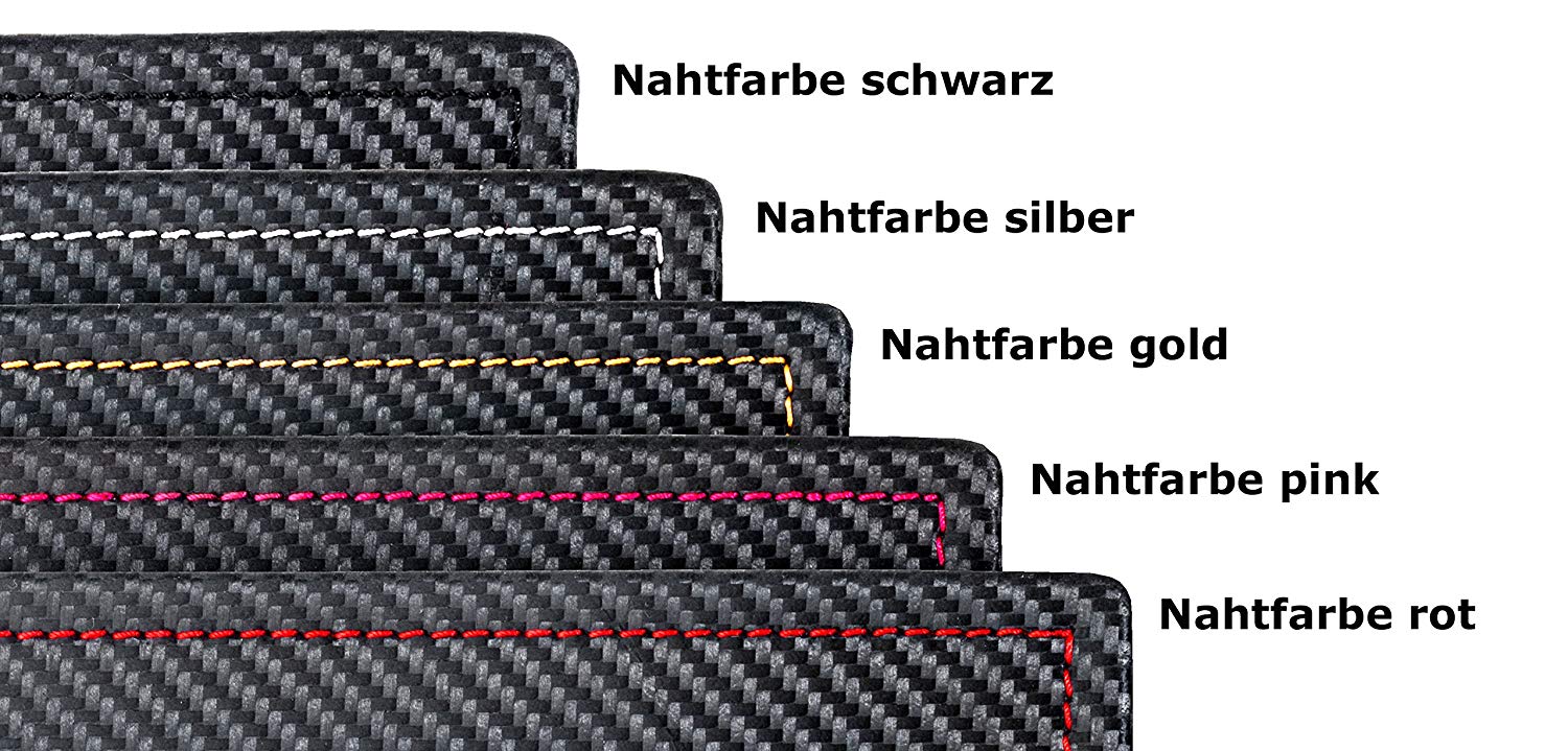 Läufer 31058 Ambiente Concerto Pen Tray 22 x 11 cm Genuine Leather, Black/Gold, Black, decorative stitching gold - Image 2