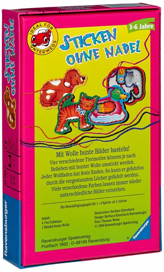 Ravensburger 23099 0 "Embroidery Without Needle" Game - Image 2