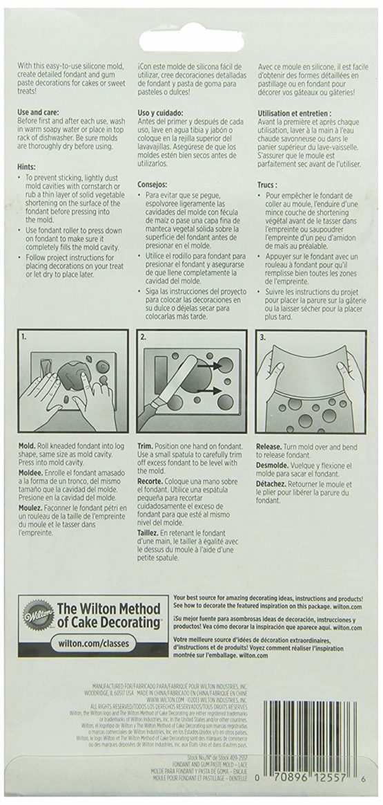 Wilton Lace Fondant and Gum Paste Mould - Image 4
