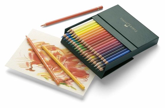 Faber-Castell Polychromos Coloured Pencils Gift Box x 36 Colours