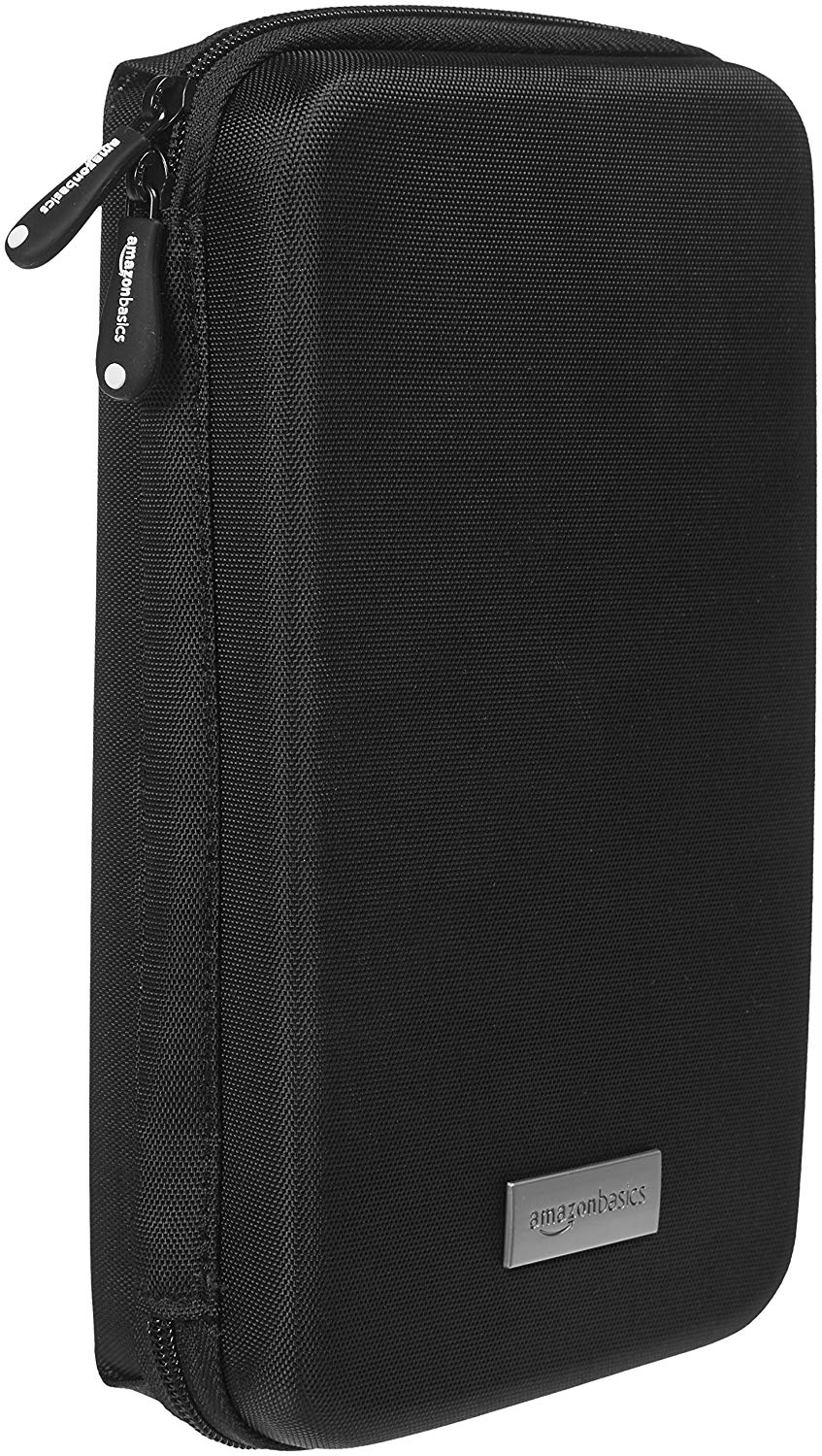 Amazon Basics Travel Case Electronic Devices (e.g. GPS, MP3 Portables, Nintendo DS), Black, Solid, 6.25 x 2.13 x 9.75 inches