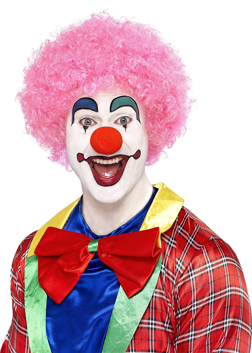 Smiffys Crazy Clown Wig, Pink - Image 3