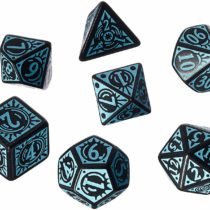 Q WORKSHOP QWOPAT67 Qworkshop 7 Piece Pathfinder Iron Gods Dice Set, Multi-Color, 16mm o 19mm