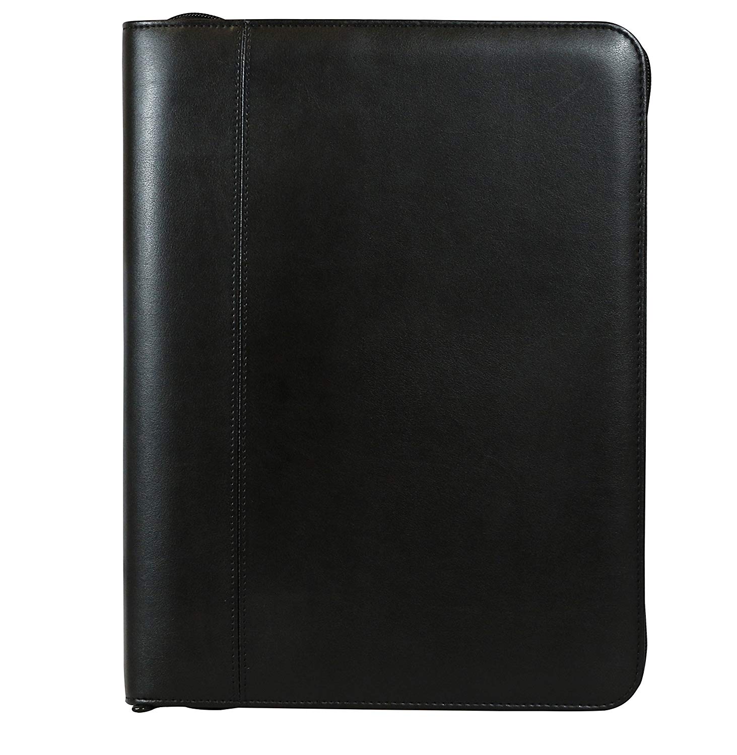 Monolith 200002828P Conference Folder with 4 Ring Mechanism, Leather Effect with Pockets for Tablet and Pen Black - Image 2