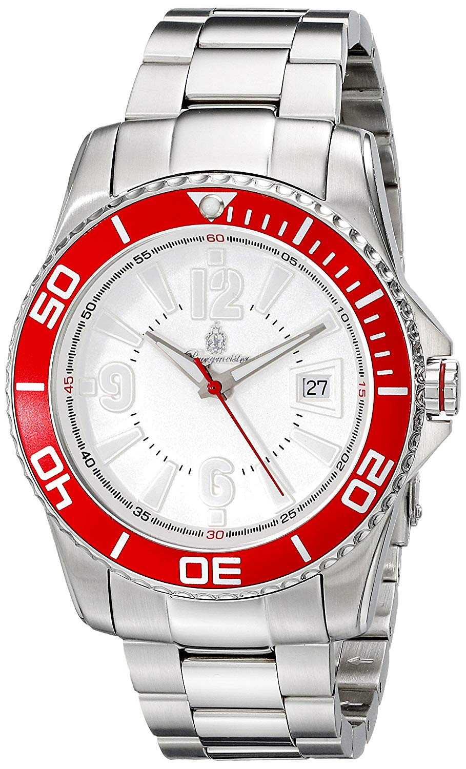Burgmeister Gents Quartz Watch Toledo BM531-111, White/Silver
