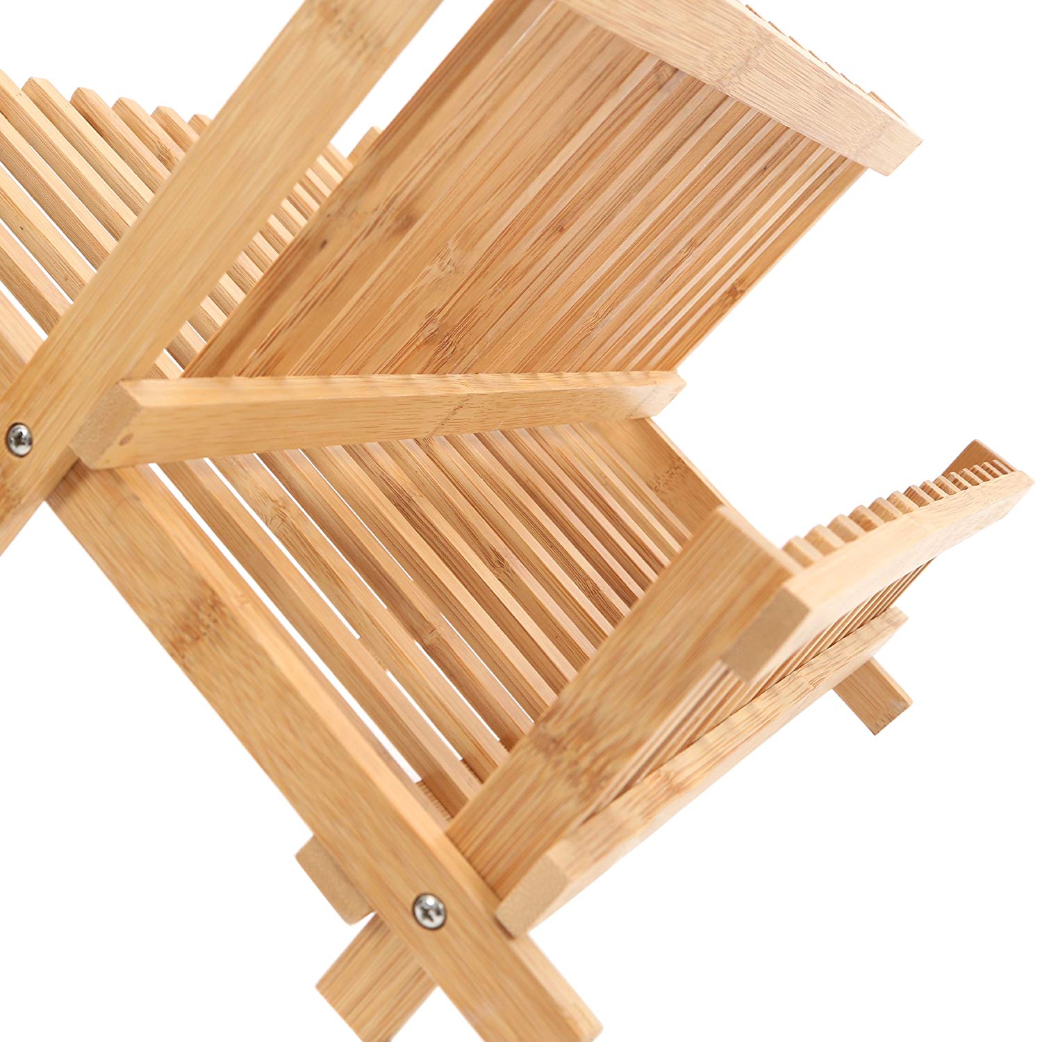 Premier Housewares Bamboo Folding Dish Rack - Image 4