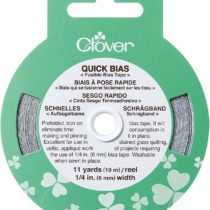 clover Quick Bias Tape: 6mm x 10m: Silver, 6