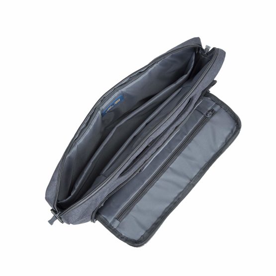 ALPENDORF Sacoche grise en toile 1 bandoulière - 15.6" - Image 3