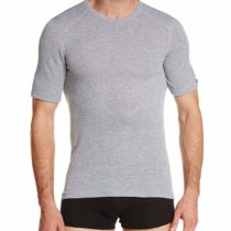 Odlo Warm Men's Vest Short-Sleeves Crew Neck grey grey melange Size:S, Grey - Grey Melange