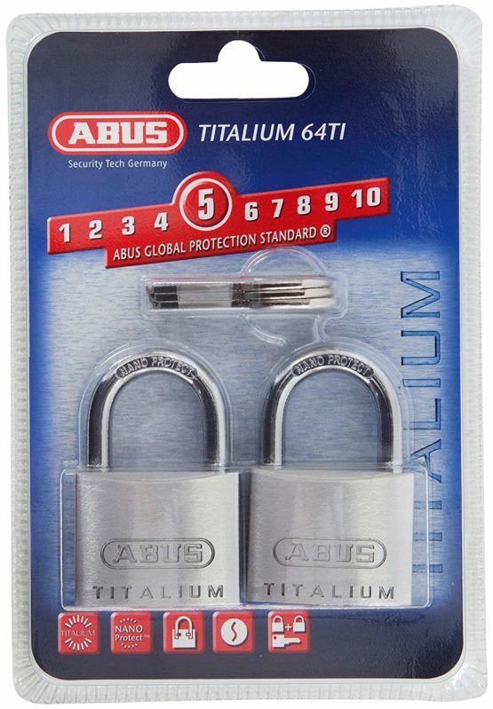 ABUS 64TI/40 40mm Titalium Padlock (Pack of 2)