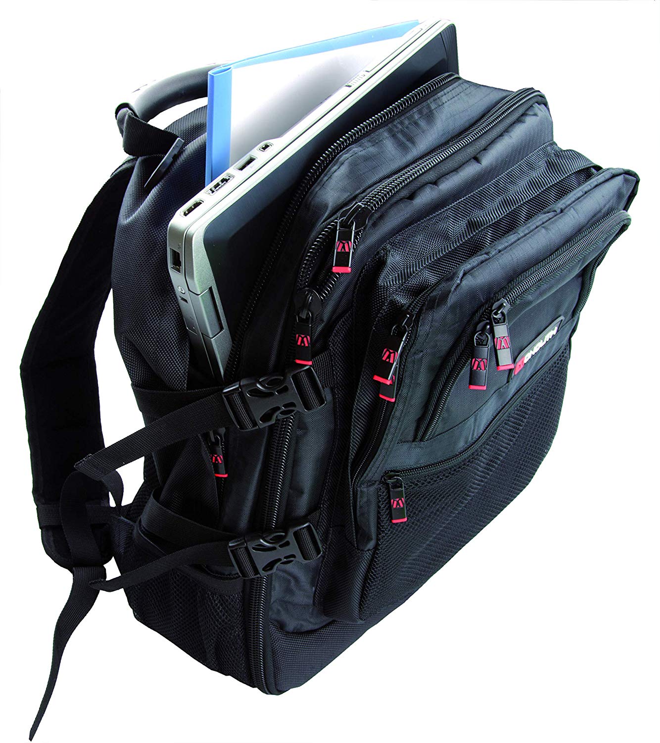 Monolith 9107 15.6 Inch Laptop Backpack Black - Image 4