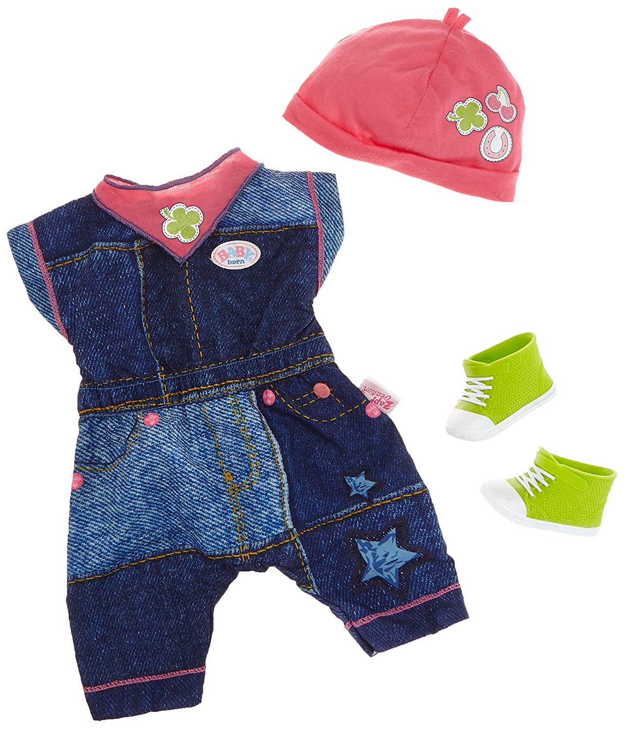 Baby Born 824498 Deluxe Jeans Collection, Assorted Model, Multicolor