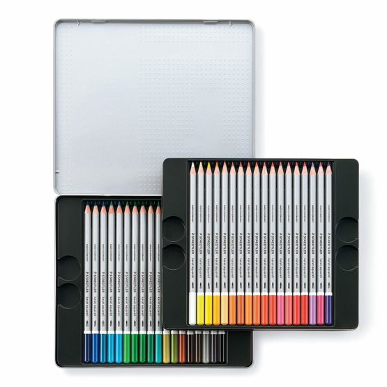 Staedtler karat aquarell watercolour pencils tin set of 36 assorted colours - Image 2