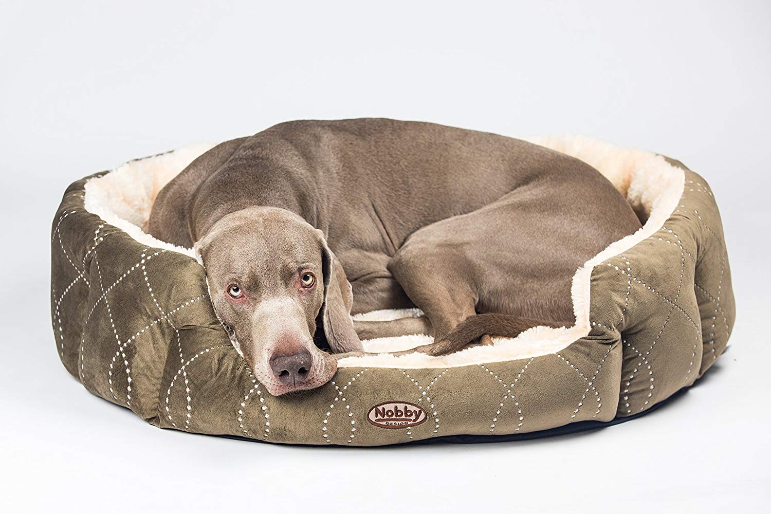 Nobby Comfort Bed Ceno, 55 x 50 x 21 cm, Beige,Brown, 55 x 50 x 21 cm (L x W x H) - Image 4