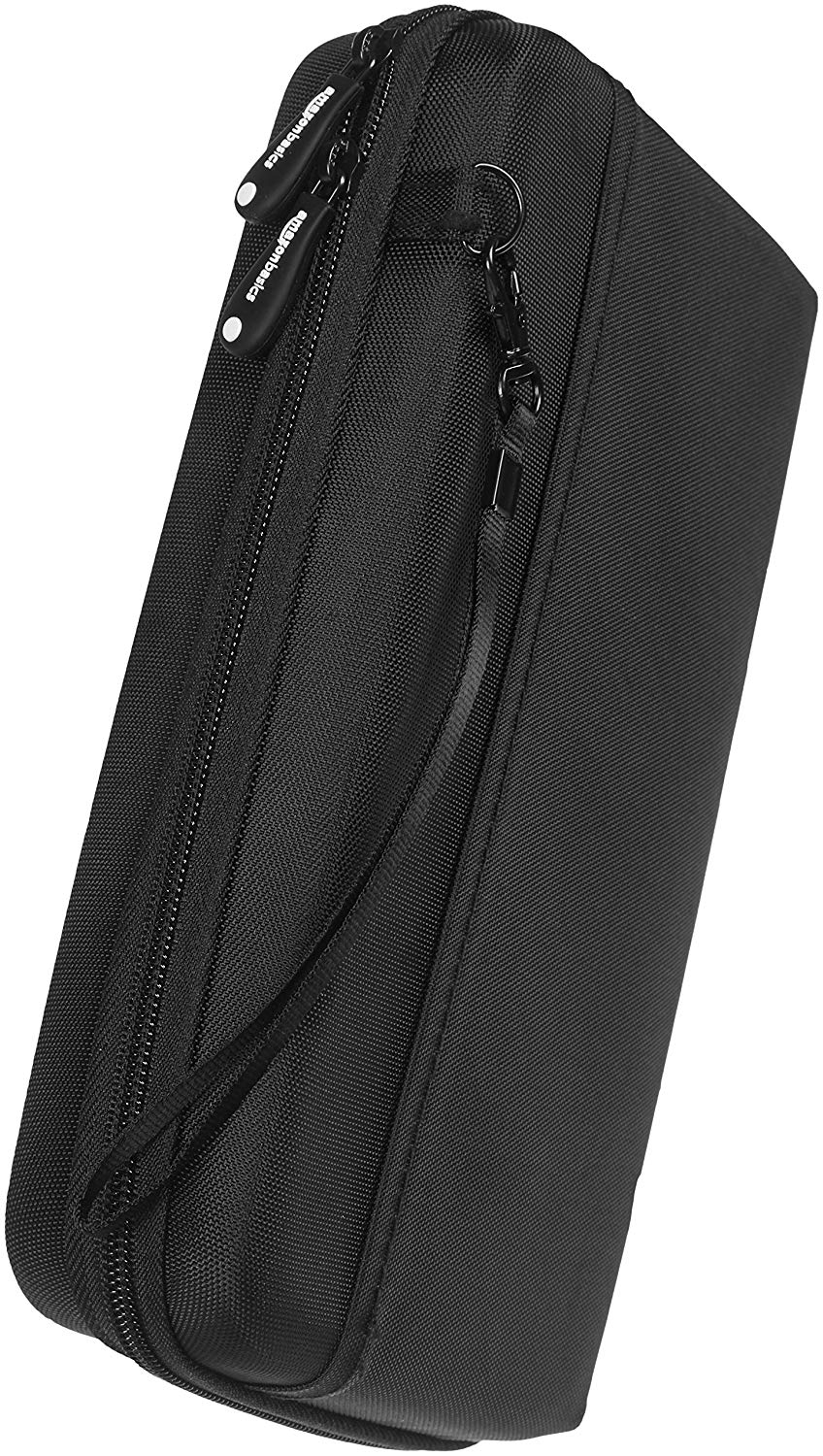 Amazon Basics Travel Case Electronic Devices (e.g. GPS, MP3 Portables, Nintendo DS), Black, Solid, 6.25 x 2.13 x 9.75 inches - Image 2