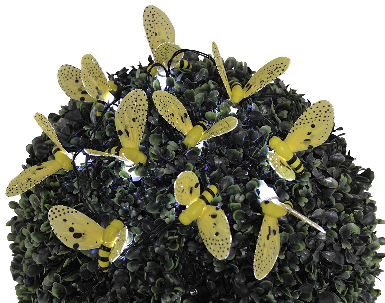 Naeve Leuchten 5123003 Solar LED Light Rope Bee Design Set of 10 10x White LED Including 1x AA NiMH 1.2 V 400