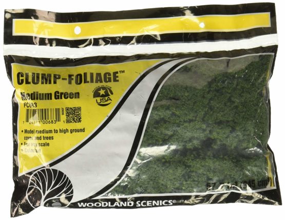 Woodland Scenics Clump Foliage 57.7 Cubic Inches-Medium Green