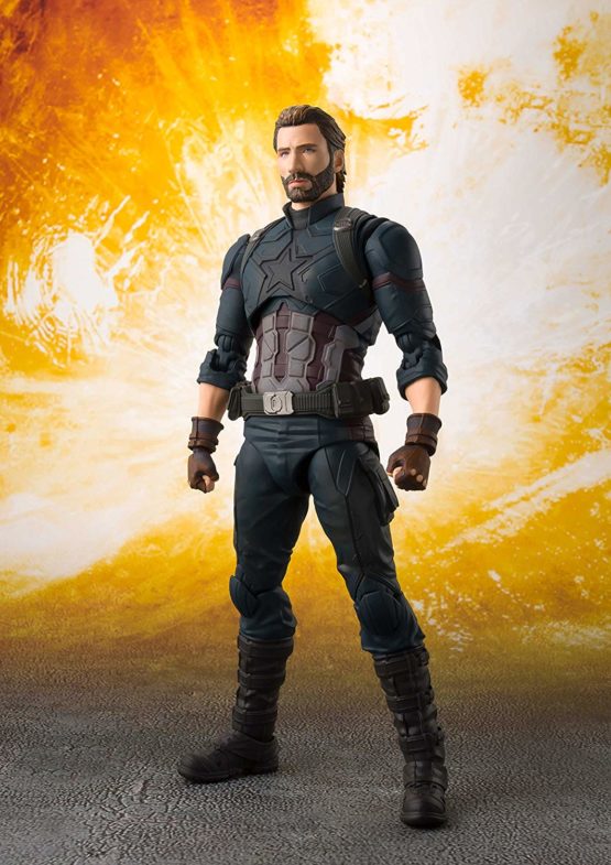 Bandai Tamashii Nations S.H. Figuarts Captain America Tamashii Effect Explosion Avengers Action Figure - Image 2