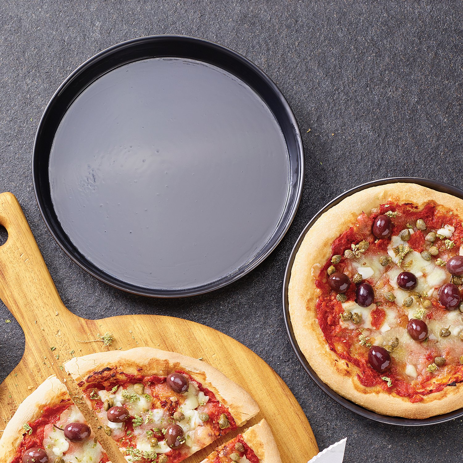 Paderno 11740-20 Pizza Pan, Iron, 20 cm, Blue - Image 3