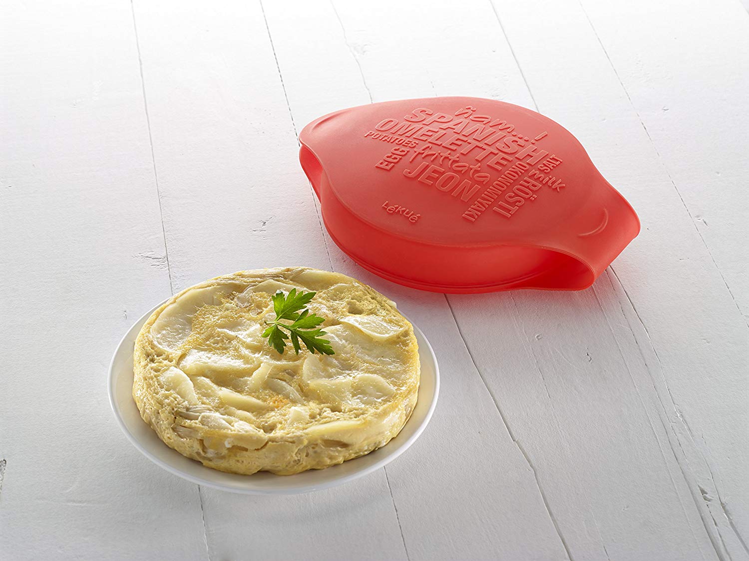 Lékué Spanish Omelette Silicone Mould, Red - Image 4