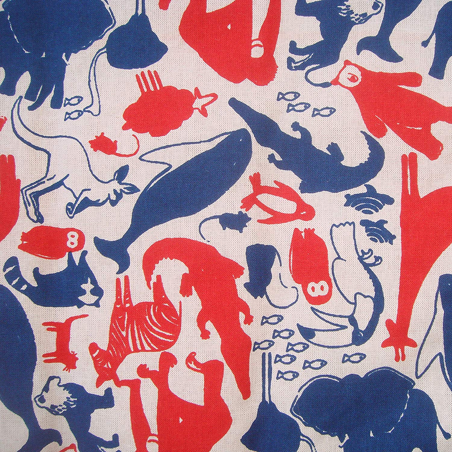 ART FOR KIDS Baby Play Blanket/Quilt Animals Carry-on 100x100cm (Blue and red) - Image 3