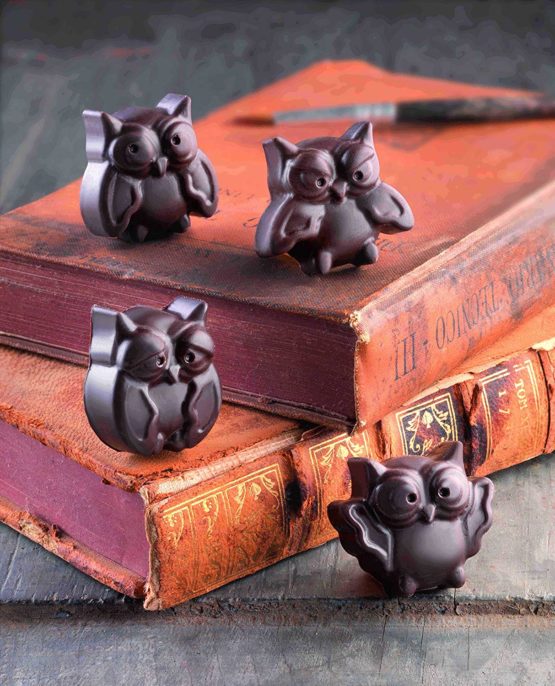 silikomart Silicone Chocolate Mould Owls, Brown - Image 4