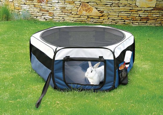 Trixie Nylon Outdoor Run, 90 x 40 cm Dia, Blue/ Grey - Image 2