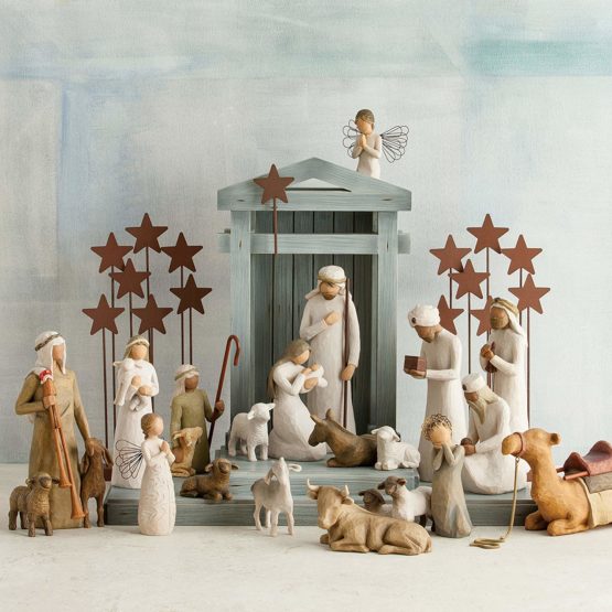 Willow Tree "Shepherd and Stable Animals" Figurine - Image 4