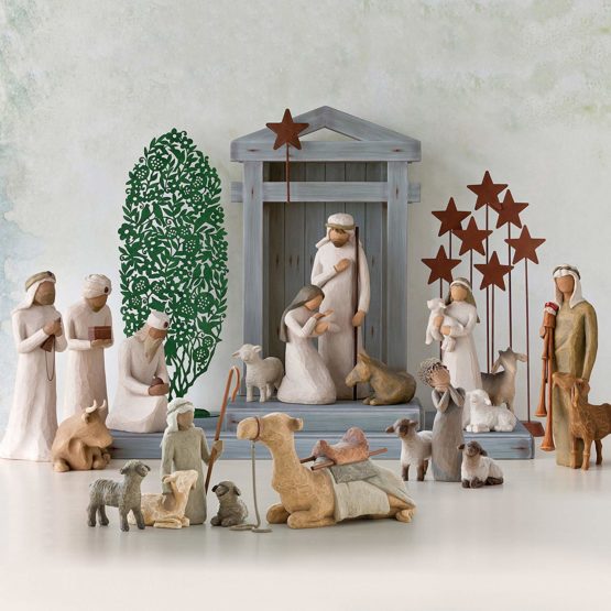 Willow Tree "Shepherd and Stable Animals" Figurine - Image 3