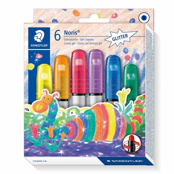 Staedtler Noris Club glitter crayons pack 6