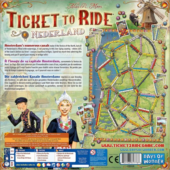 Days of Wonder | Ticket to Ride Nederland Board Game EXPANSION | Board Game for Adults and Family | Train Game | Ages 8+ | For 2 to 5 players | Average Playtime 30-60 Minutes - Image 4