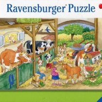 Ravensburger Puzzle – 09195 Child Classic – Day At The Farm – 2 x 24 Pieces