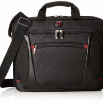Wenger 600643 SENSOR 15 Inch Laptop Briefcase, Padded Laptop Compartment with iPad/Tablet/eReader Pocket in Black {9 Litre}