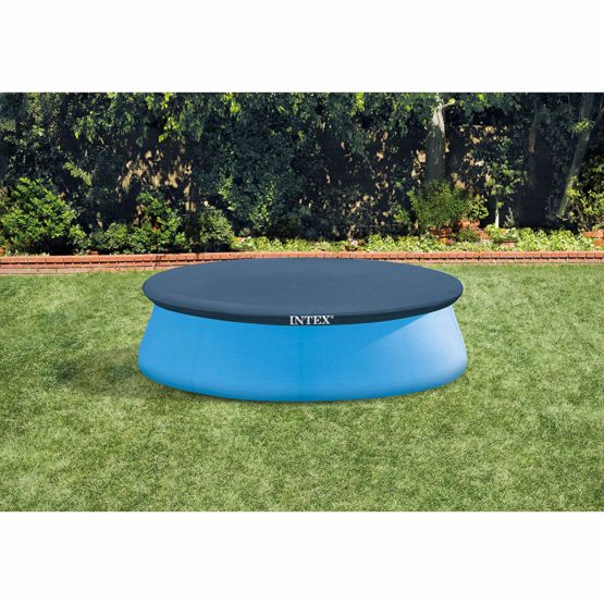 Intex 8-Ft Easy Set Pool Cover, blue - Image 2