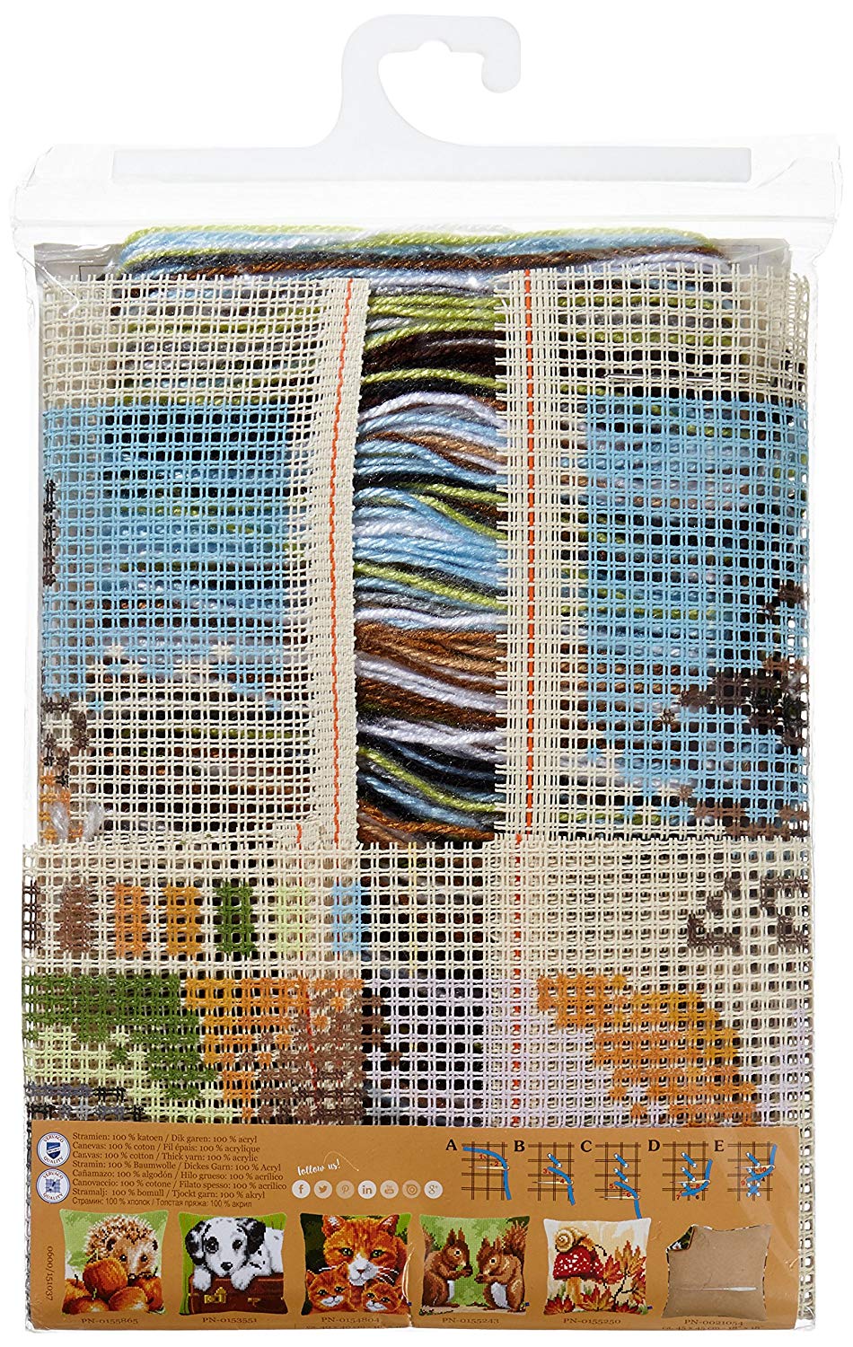 Vervaco Cross Stitch Kit: Cushion: Fiery Stallion, Other, NA, 40 x 40cm, N\a - Image 2