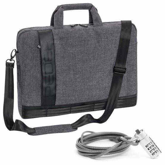 PEDEA Fancy Laptop Bag with Accessory Tray and Shoulder Strap