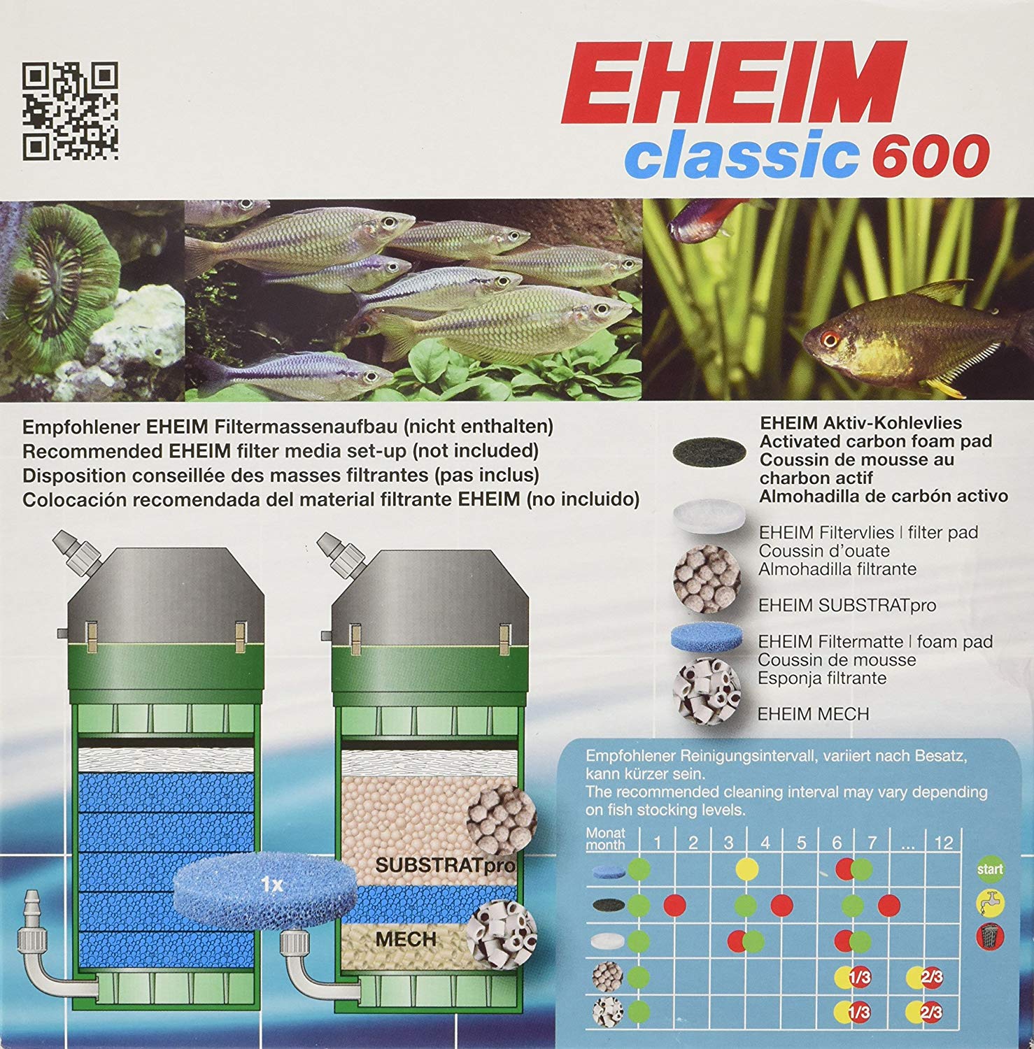 Eheim Classic 600 Coarse Filter Pad, 2-Piece - Image 3