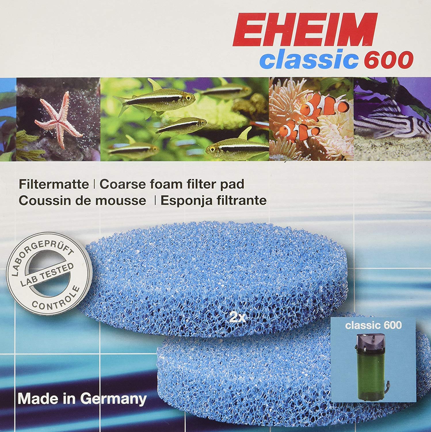 Eheim Classic 600 Coarse Filter Pad, 2-Piece - Image 2