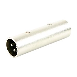 Plugger XLR Adapter Male/Male Black