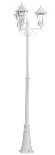 Eglo Outdoor lamp Post Navedo, 3 lamp Victorian Style Outside Lighting