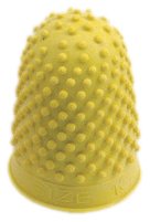 Quality Thimblette Rubber for Note-counting Page-turning Size 2 Large Yellow Ref 265494 [Pack of 10]