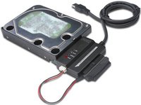 DIGITUS hard drive adapter cable, USB 3.0 to SATA2/IDE converter, for 2.5/3.5" SSDs/HDDs, 5 Gbit/s data transfer rate - Image 3