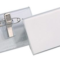 Durable 40x75mm Combination Clip Badge (Pack of 25)